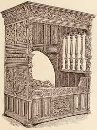 Renaissance Furniture - Bed of Jeanne d'Albret