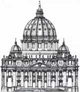 St. Peter's Basilica - East Elevation